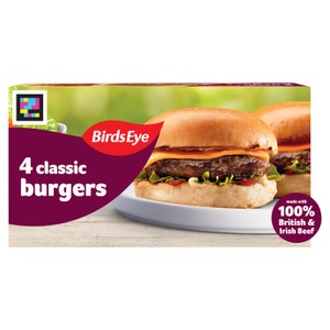 Birds Eye 4 Original Beef Burgers with Onion