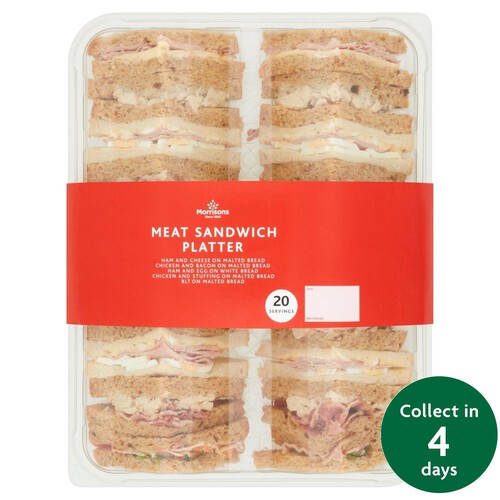 Morrisons Meat Sandwich Platter 20 Pieces