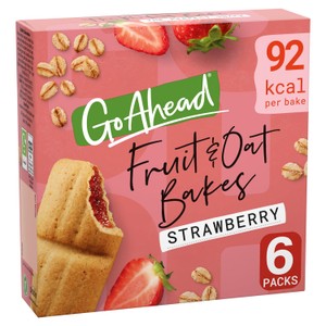 Go Ahead Fruit & Oat Bakes Strawberry Biscuit Bars 6x35g