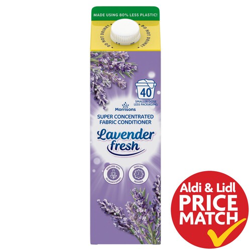 Morrisons Lavender Fresh Fabric Conditioner 40 Washes