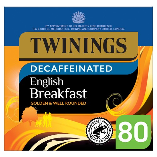 Twinings English Breakfast Decaffeinated 80 Tea Bags 218g