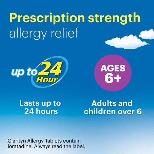 Clarityn Allergy Tablets 10mg Loratadine Allergy and Hayfever Relief