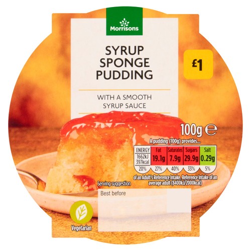 Morrisons Syrup Sponge 100G