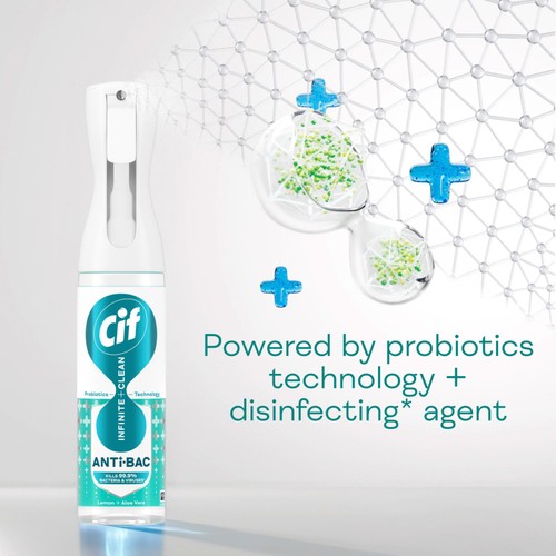 Cif Infinite Clean Lemon & Aloe Vera Anti-Bac Cleaner Spray