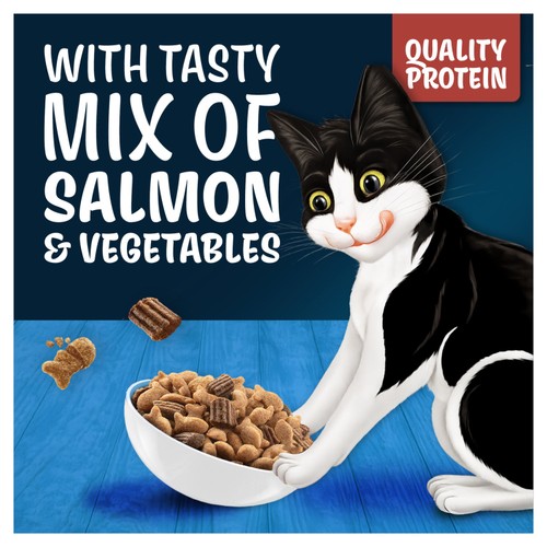 Felix Doubly Delicious Salmon & Vegetables Dry Cat Food