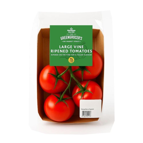 Morrisons vine ripened large tomatoes