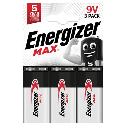 Energizer Max 9V Batteries 