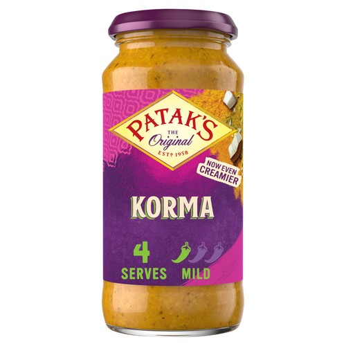 Patak's Korma Indian Curry Cooking Sauce 450g