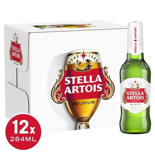 Stella Artois Premium Lager Beer Bottles 