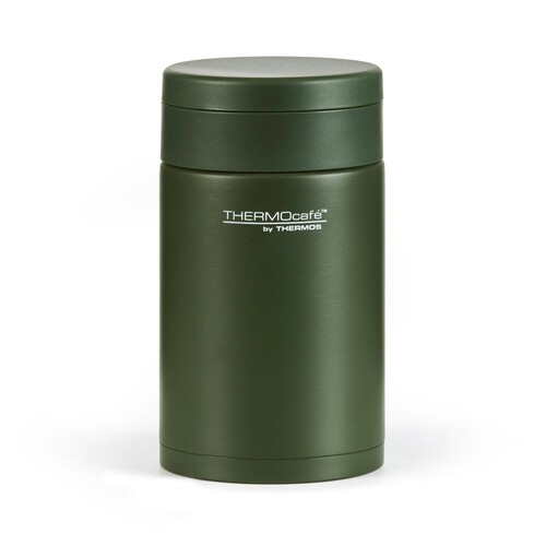 Thermocafe Food Flask With Spoon Matt Green 400ml