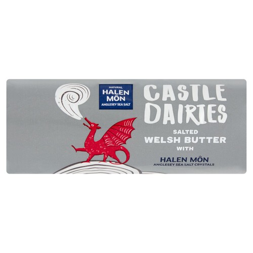 Castle Dairies Welsh Butter With Halen Mon Sea Salt Crystals