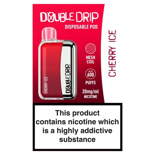 Double Drip Disposable Pod Cherry Ice 20mg