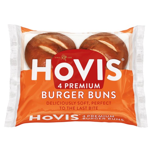 Hovis Premium Burger Buns 4 Pack
