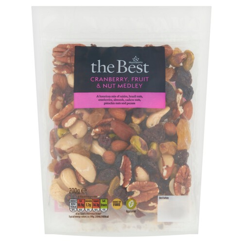 Morrisons The Best Cranberry, Fruit & Nut Medley 