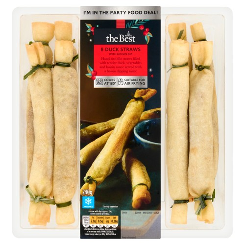 Morrisons The Best 8 Duck Straws with Hoisin Dip  240g