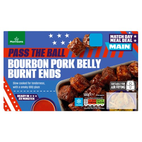 Morrisons Americana Bourbon Pork Belly Burnt Ends 500g
