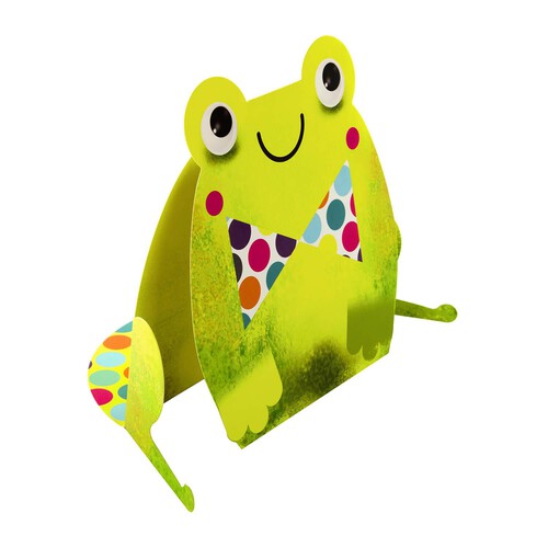 Hallmark Kids'  Birthday Card  - Die-Cut Frog Design