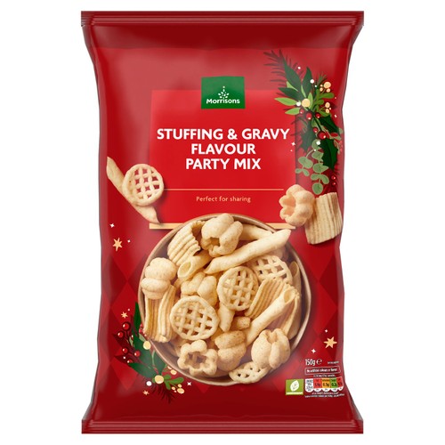 Morrisons Stuffing & Gravy Party Mix 150G