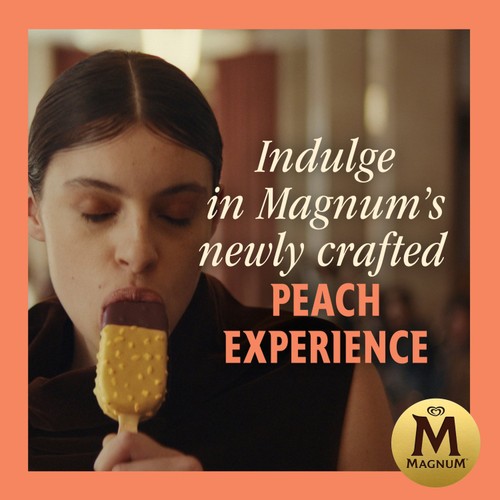 Magnum Signature Peach Ice Cream Sticks 3 x 90ml