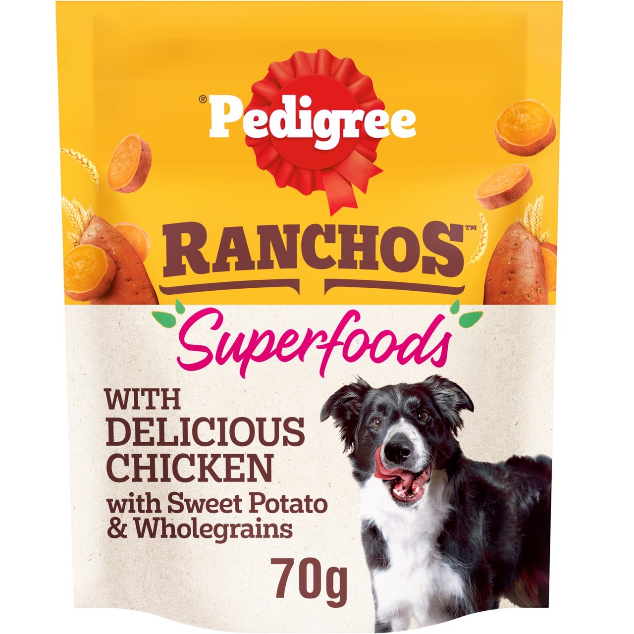 Pedigree Ranchos Dog Treat Superfoods With Chicken 70g
