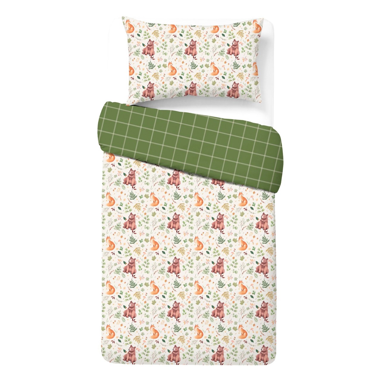Nutmeg Home Easy Care Woodland Escape Duvet Set Single