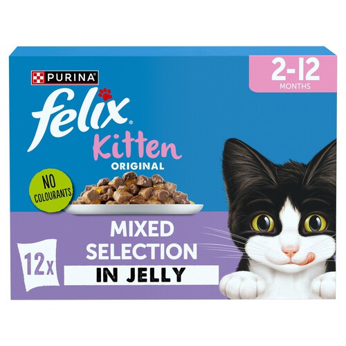 Felix Original Kitten Mixed Selection In Jelly Wet Cat Food 