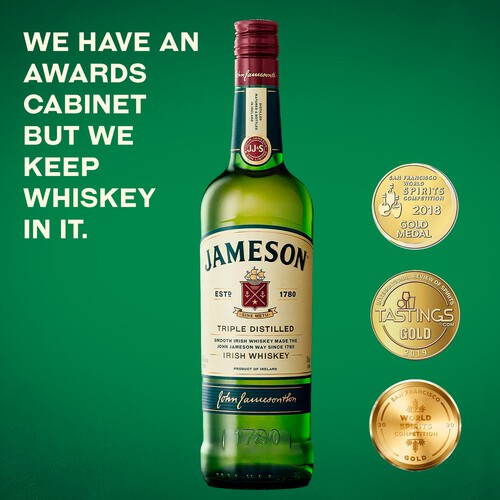 Jameson Triple Distilled Blended Irish Whiskey 