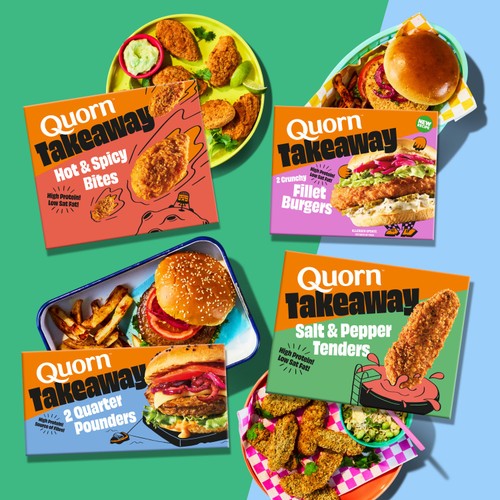 Quorn Takeaway Quarter Pounders Vegetarian Burgers x 2 226g