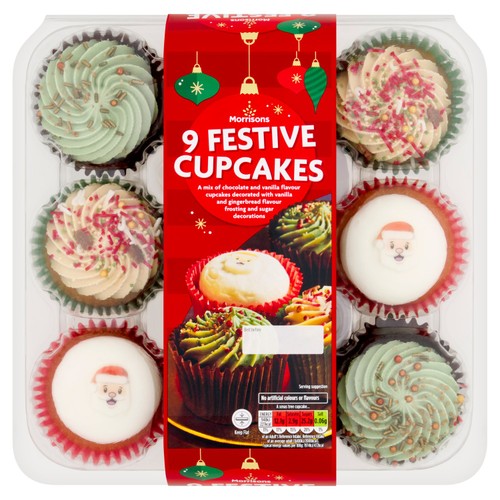 Morrisons Christmas Cupcakes 
