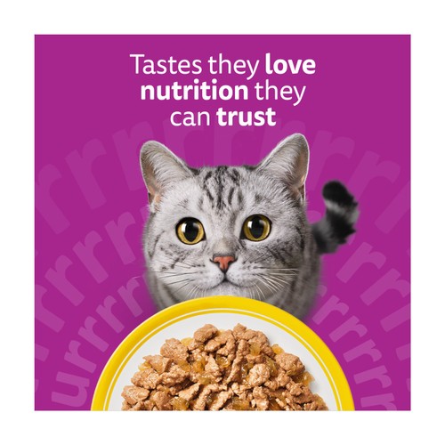 Whiskas 1+ Poultry Feasts Adult Wet Cat Food Pouches in Jelly
