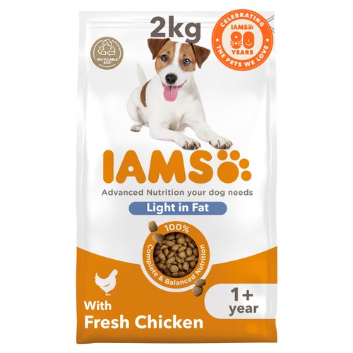 Iams For Vitality Dog 1+ Years Light In Fat With Fresh Chicken 