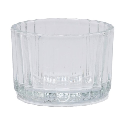 Nutmeg glass tealight holder