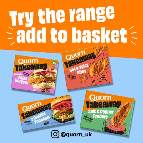 Quorn Takeaway Quarter Pounders Vegetarian Burgers x 2 226g