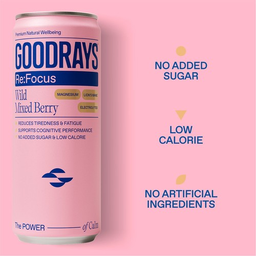 Goodrays ReFocus Wild Mixed Berry 4 x 330ml