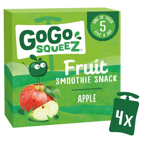 GoGo SqueeZ Fruit Smoothie Snack Apple