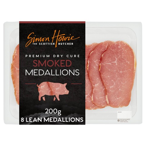 Simon Howie Dry Cured Smoked Bacon Medallions