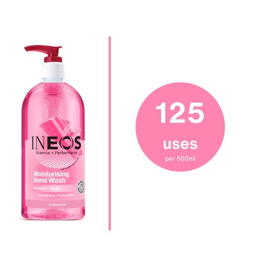 Ineos Moisturising Hand Wash Rhubarb & Tonka 