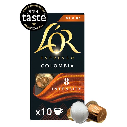 L'OR Origins Colombia Coffee Pods 10 Per Pack