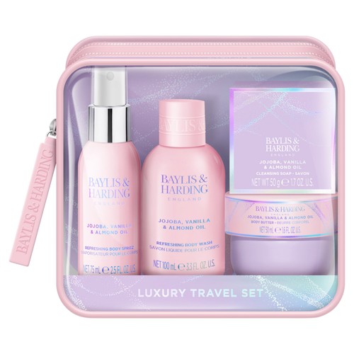 Baylis & Harding Jojoba, Vanilla & Almond Oil Travel Wash Bag Gift Set