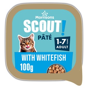 Morrisons Cat Food Smooth Pate With Whitefish 100g