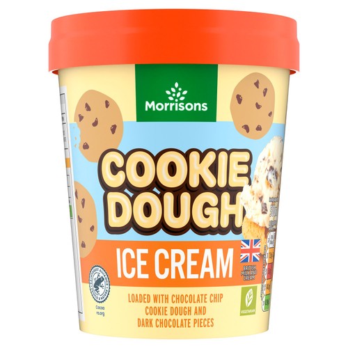 Morrisons Cookie Dough Ice Cream 