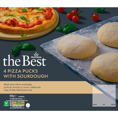 Morrisons The Best Pizza Pucks With Sourdough x4