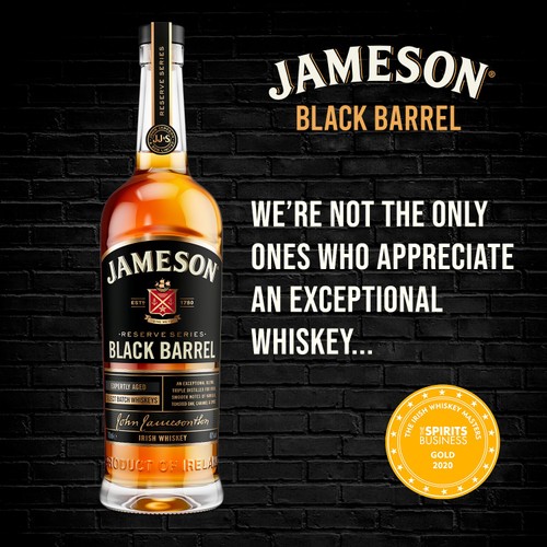 Jameson Black Barrel Triple Distilled Irish Whiskey