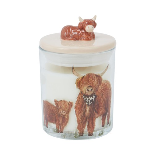 Home Style Highland Cow Candle