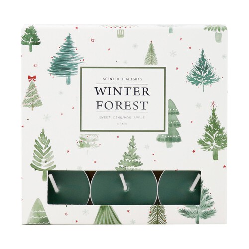 Nutmeg Home Winter Forest Tealights 