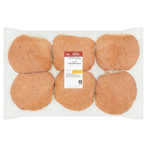 Morrisons large granary baps