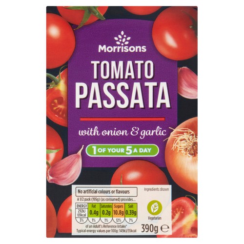 Morrisons Passata with Onion & Garlic (390g)