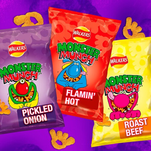 Walkers Monster Munch Pickled Onion Multipack Snacks