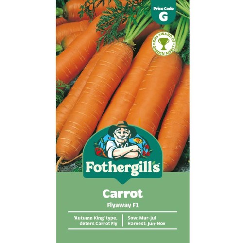 Mr Fothergills Carrot Flyaway F1 Seeds