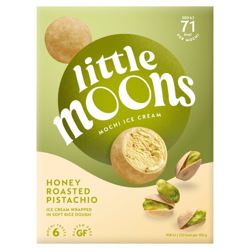 Little Moons Honey Roasted Pistachio Mochi Ice Cream - Morrisons